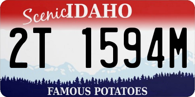 ID license plate 2T1594M