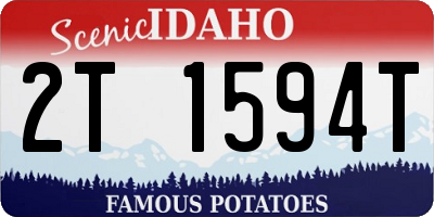 ID license plate 2T1594T