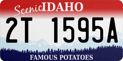 ID license plate 2T1595A