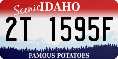 ID license plate 2T1595F