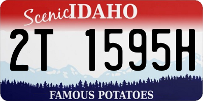 ID license plate 2T1595H