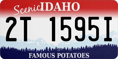 ID license plate 2T1595I