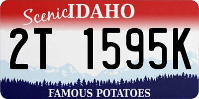 ID license plate 2T1595K