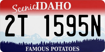 ID license plate 2T1595N