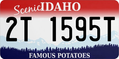 ID license plate 2T1595T