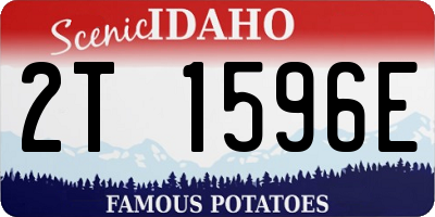 ID license plate 2T1596E