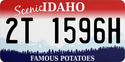 ID license plate 2T1596H