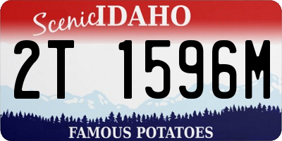 ID license plate 2T1596M