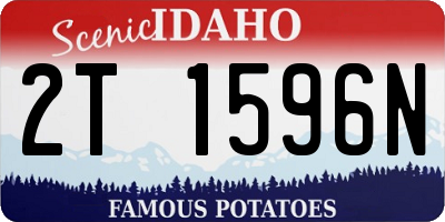 ID license plate 2T1596N