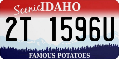 ID license plate 2T1596U