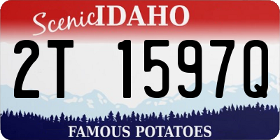 ID license plate 2T1597Q