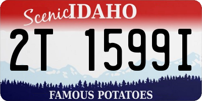 ID license plate 2T1599I