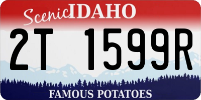 ID license plate 2T1599R
