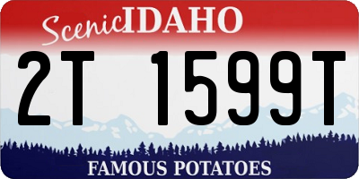 ID license plate 2T1599T