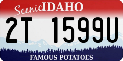 ID license plate 2T1599U