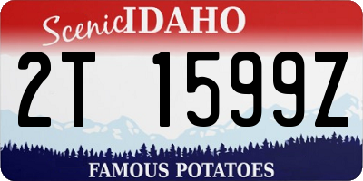 ID license plate 2T1599Z