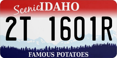 ID license plate 2T1601R