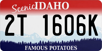 ID license plate 2T1606K