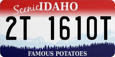 ID license plate 2T1610T