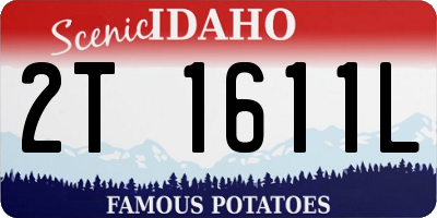 ID license plate 2T1611L