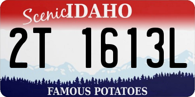 ID license plate 2T1613L