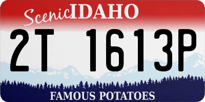 ID license plate 2T1613P