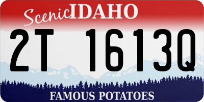 ID license plate 2T1613Q