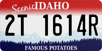 ID license plate 2T1614R
