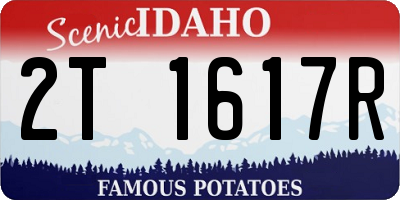 ID license plate 2T1617R