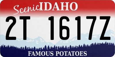 ID license plate 2T1617Z