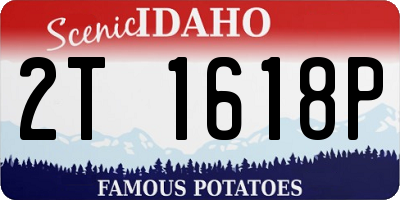 ID license plate 2T1618P