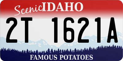 ID license plate 2T1621A