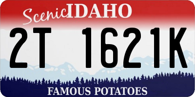 ID license plate 2T1621K