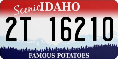 ID license plate 2T1621O