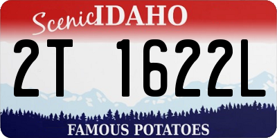 ID license plate 2T1622L