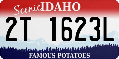 ID license plate 2T1623L
