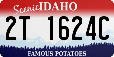 ID license plate 2T1624C