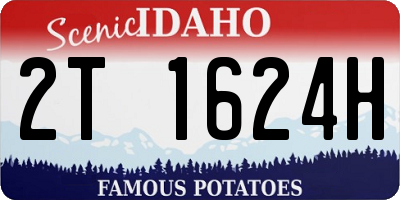 ID license plate 2T1624H