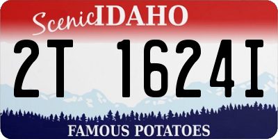ID license plate 2T1624I