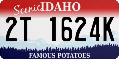 ID license plate 2T1624K