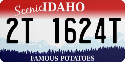 ID license plate 2T1624T