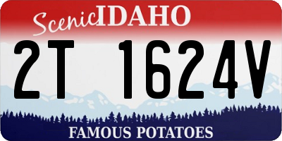 ID license plate 2T1624V