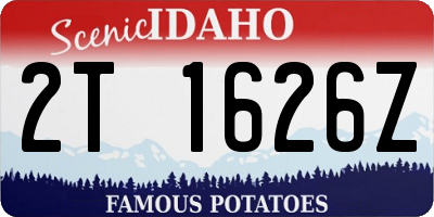 ID license plate 2T1626Z