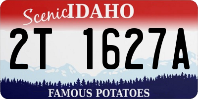 ID license plate 2T1627A