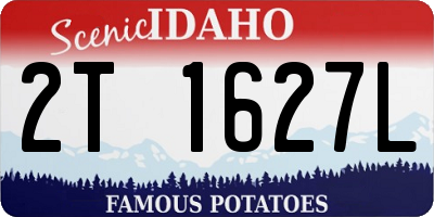 ID license plate 2T1627L