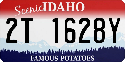 ID license plate 2T1628Y