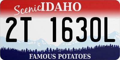 ID license plate 2T1630L
