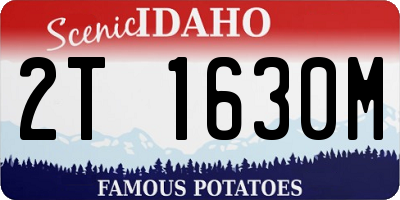 ID license plate 2T1630M