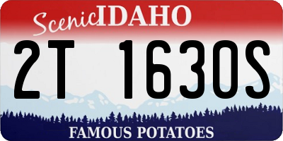 ID license plate 2T1630S