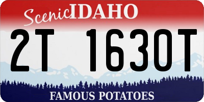 ID license plate 2T1630T